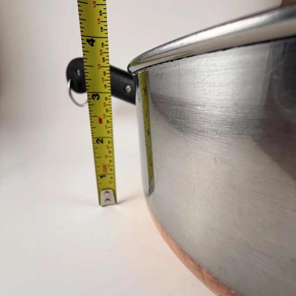 Vintage Revere Ware 1801 Copper Bottom 7